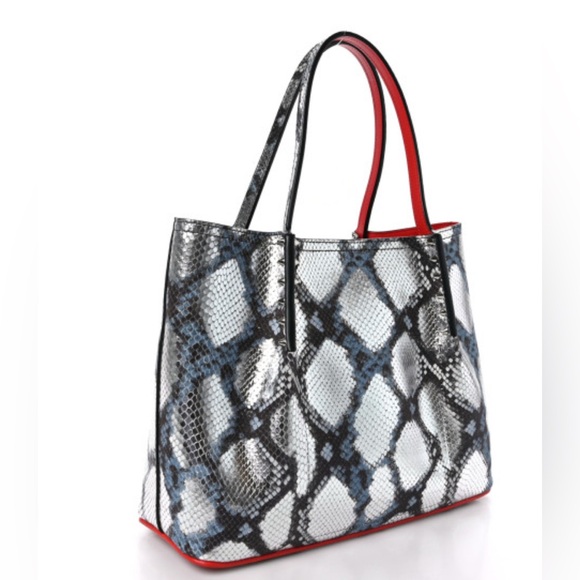 Christian Louboutin Handbags - Christian Louboutin Cabarock Snake-embossed Calf Leather in Amazonia Metal color